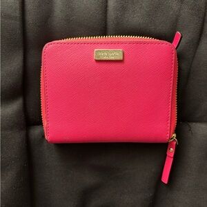 Kate Spade Vibrant Pink Zip Wallet